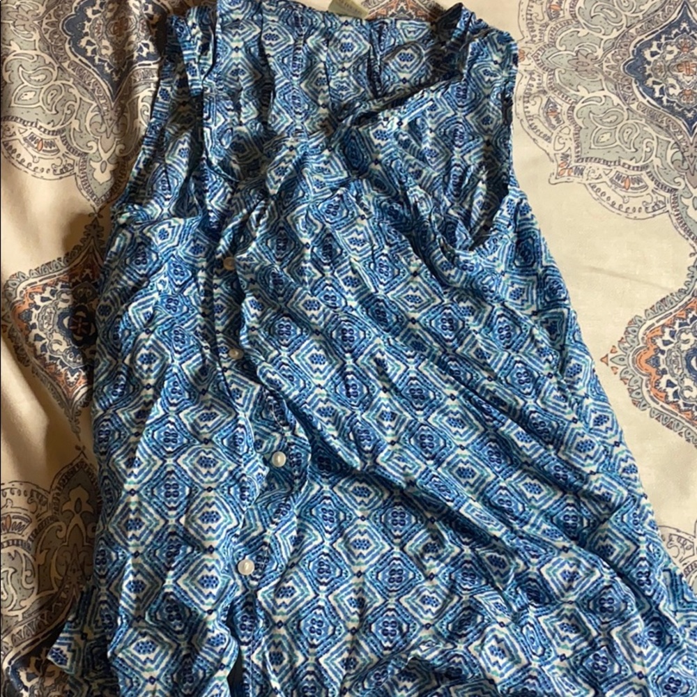 Button up tank top from Walmart